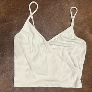M cream ribbed bralet